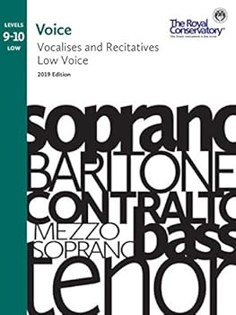 Sheet music V5V10 - Voice Vocalises and Recitatives for Low Voice 2019 Edition - Levels 9-10 Book