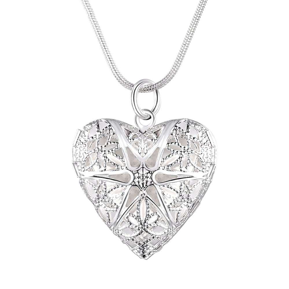Collier photo cœur fin pour femme à porter au quotidien avec une chaîne élégante de 18 pouces - 6