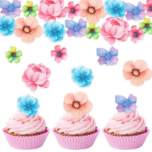 Dazzjoy essbare Blumen für Torten und Cupcakes, 36 Stück