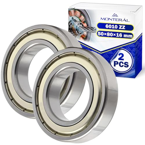 Roulement a bille 6010 ZZ MONTERAL 50x80x16 mm pour moteur électrique l'unité de rechange fiable