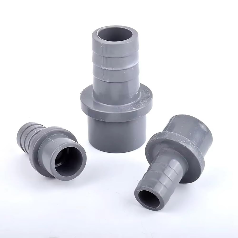 Conector Pagoda de PVC, Adaptador de Manguera de riego de jardín Plateado, diámetro Exterior de 20/25/32 mm, Compatible con mangueras de 5-25 mm.(20pcsx32mmx16mm)