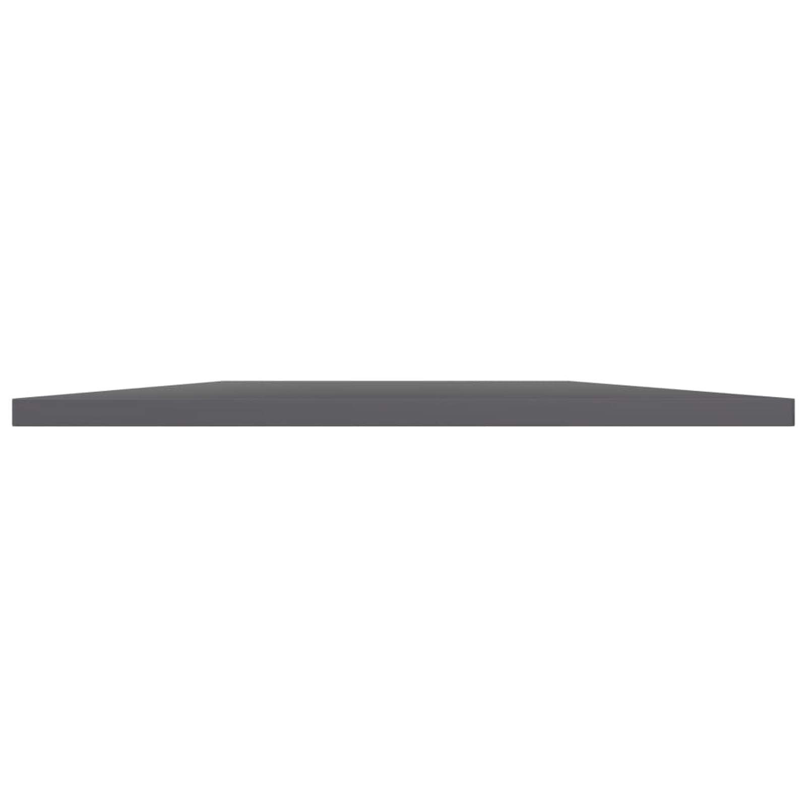 ZEYUAN Estantes estantería 8 uds, Estanteria Pared, Estanteria Baño, Balda Pared, Baldas Flotantes, Estante Cocina, Baldas Cocina, aglomerado Gris Brillo 60x50x1,5 cm