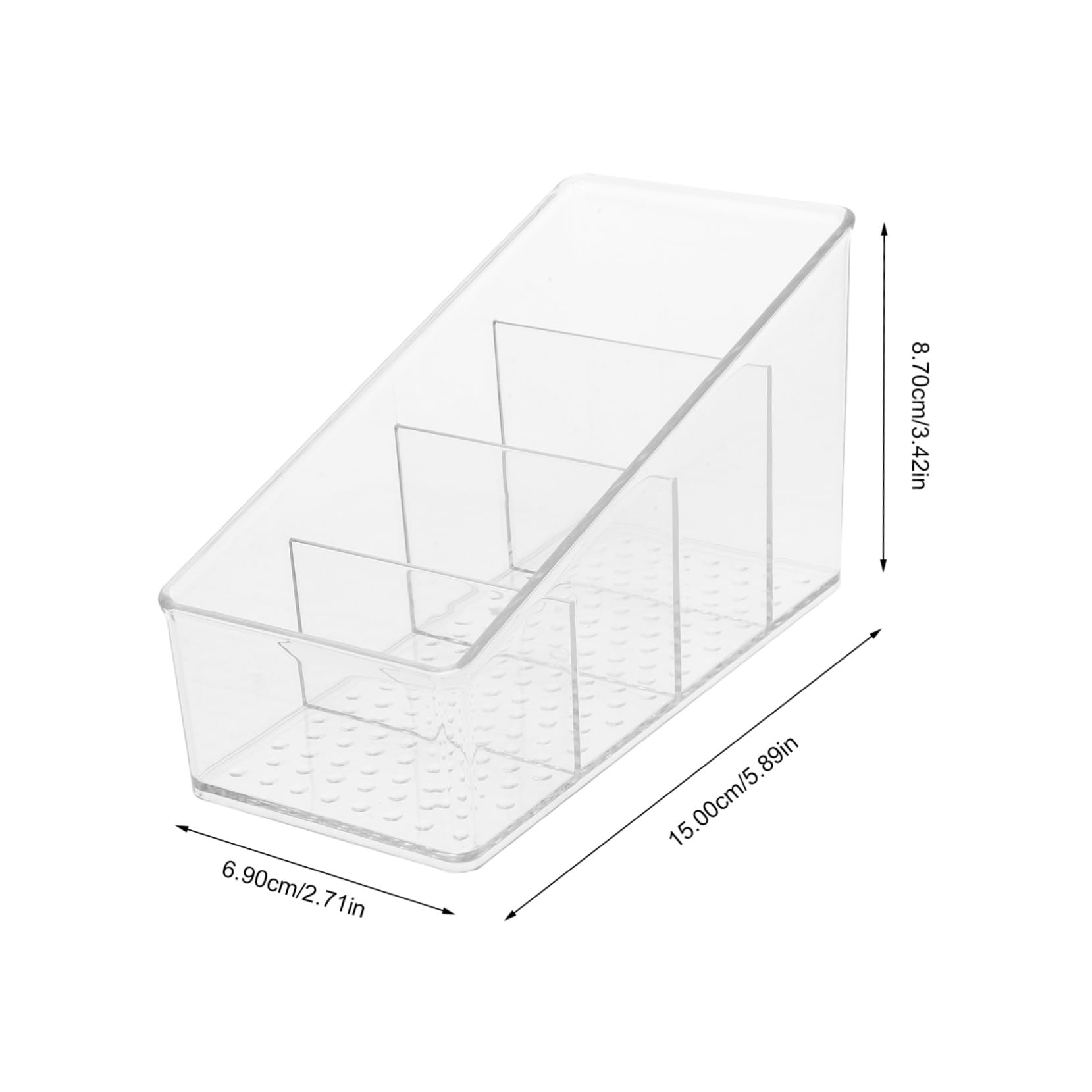 SOLUSTRE Desktop Tea Bag Organizer Box Compartment Tea Storage Holder for Coffee and Sugar Packets for Home Coffee Shops and Bar Counters
