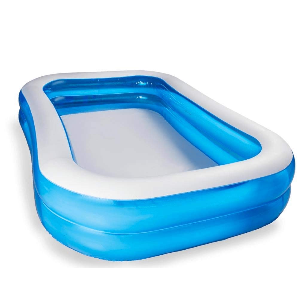Jilani Swim Center Inflatable Family Swimming Pool 10 Ft x 6 Ft x 22 Inch – Large Durable Outdoor Garden Pool for Kids & Adults, Easy Setup, Ideal for Backyard Summer Water Fun 3