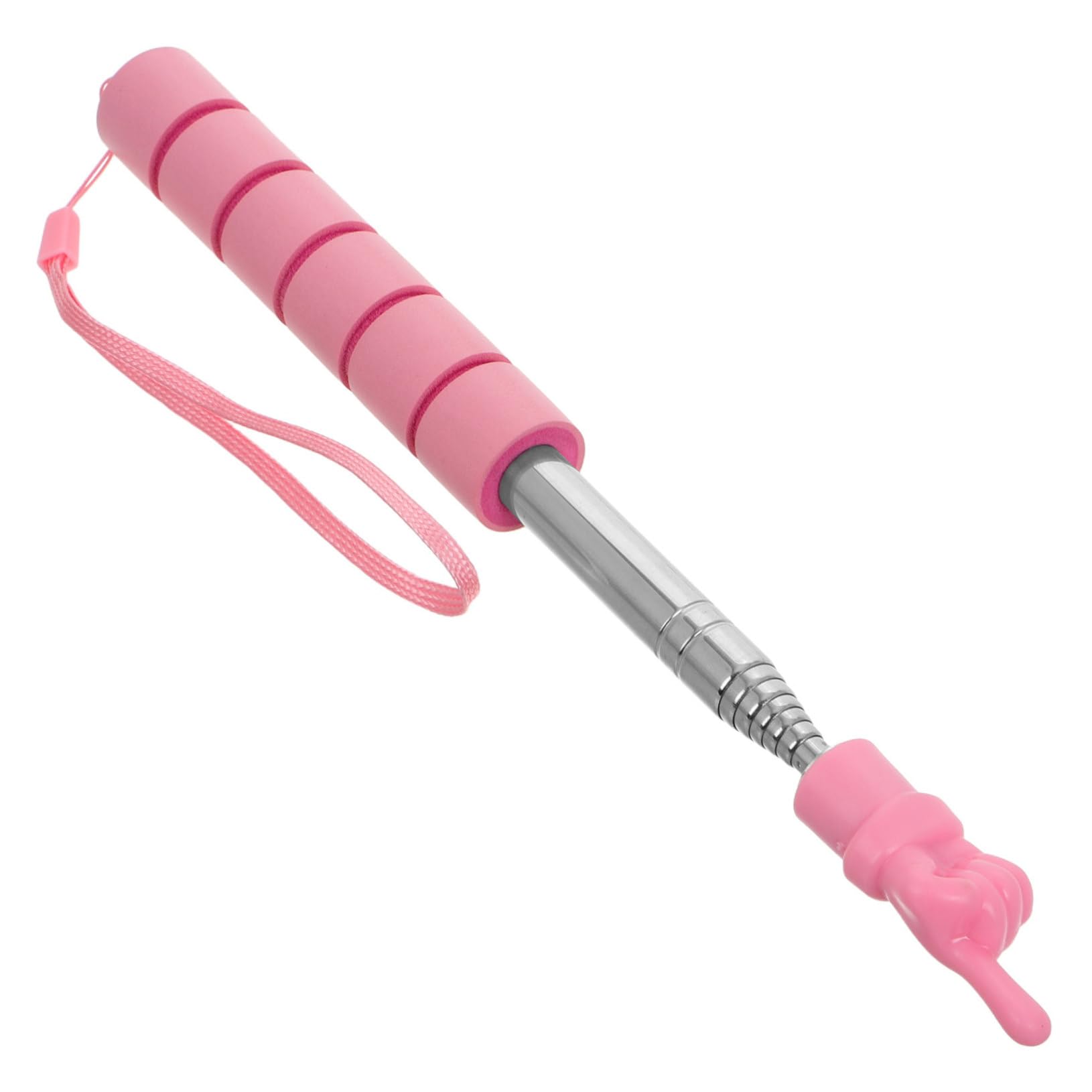 Abaodam Extendable Hand Pointer Finger Stick Pointer Stick for Tv Classroom Boys and Girls Reading Aid Stainless Steel Teaching Stick for Early Learning