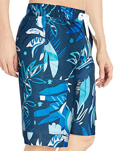 Image of Kanu Surf Men's Big Viper Extended Size Stripe Swim Trunk