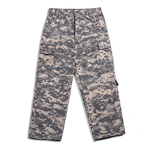 HANSTRONG GEAR Tactical Airsoft Kids Clothing Children BDU Hunting Military Camouflage Combat Uniform Suit Jacket Shirt & Pants (ACU,130) - Image 4