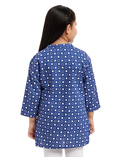 Image of Amazon Brand - Jam & Honey Girl's Cotton Regular Short Kurti