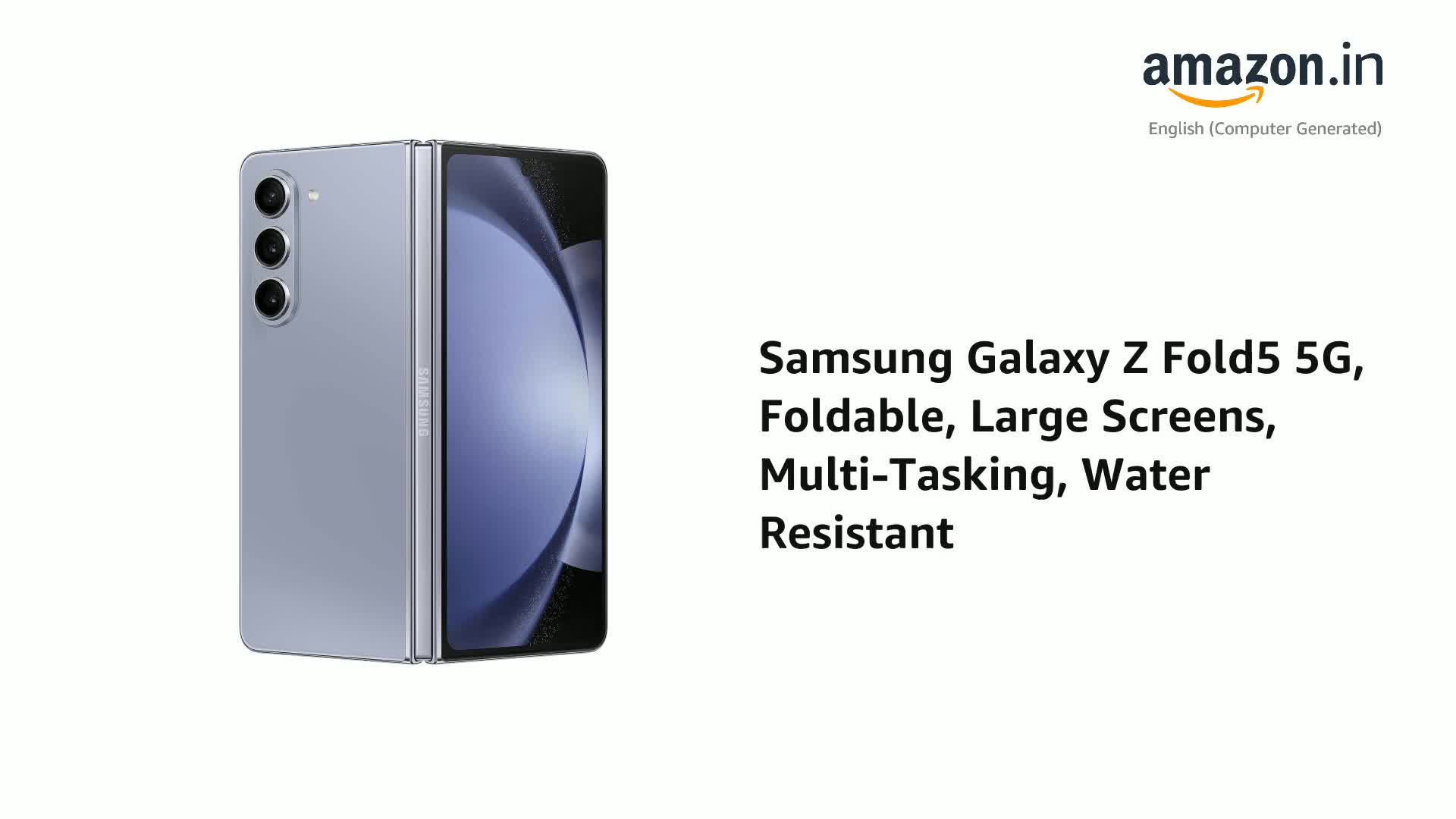 Samsung Galaxy Z Fold5 5G AI Smartphone (Light Blue, 12GB RAM