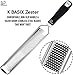 K BASIX Lemon Zester Tool Sharp Razor Stainless Steel with Soft Grip Handle, Lime Zester and Grater for Kitchen Zesters for Kitchen and Citrus Zester Tool