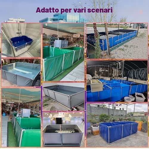 Piscina fuori terra con telaio in acciaio per divertimento all'aperto in famiglia, montaggio facile e toppa di riparazione inclusa