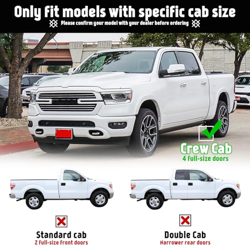 Estribos laterales de aluminio para Dodge RAM 1500 2019-2024 miniatura 2