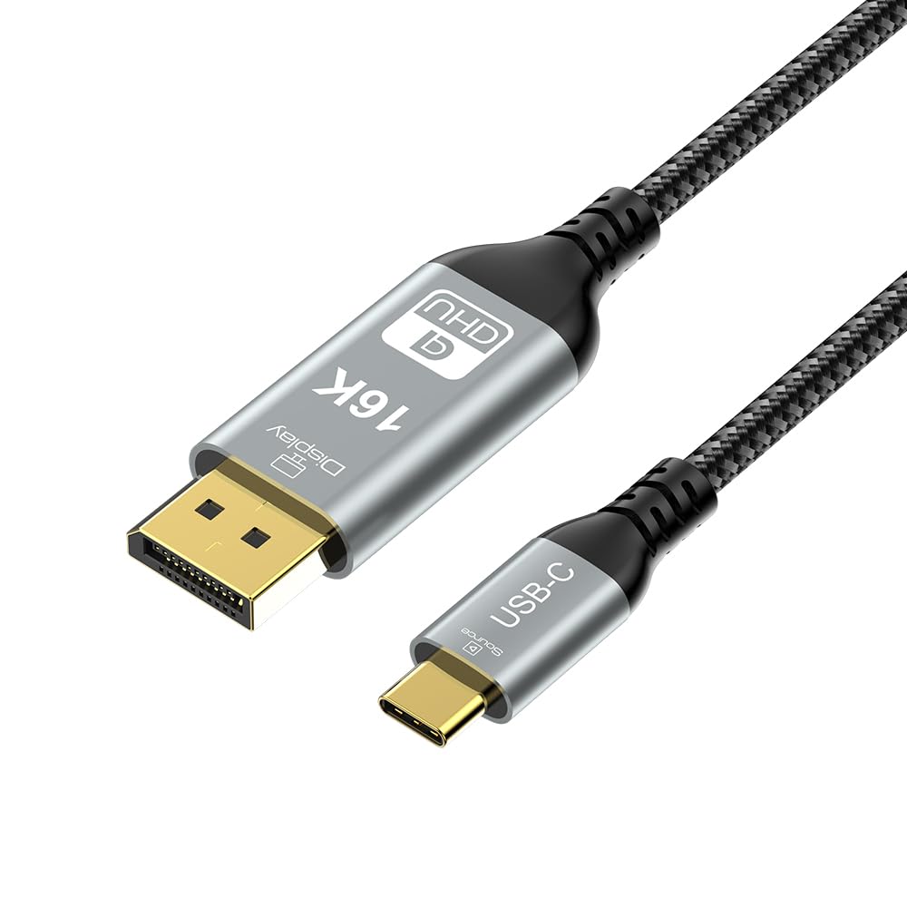 CABLEDECONN USB-C Thunderbolt 4 naar DisplayPort 2.1 2m 12Bit Ultra HD