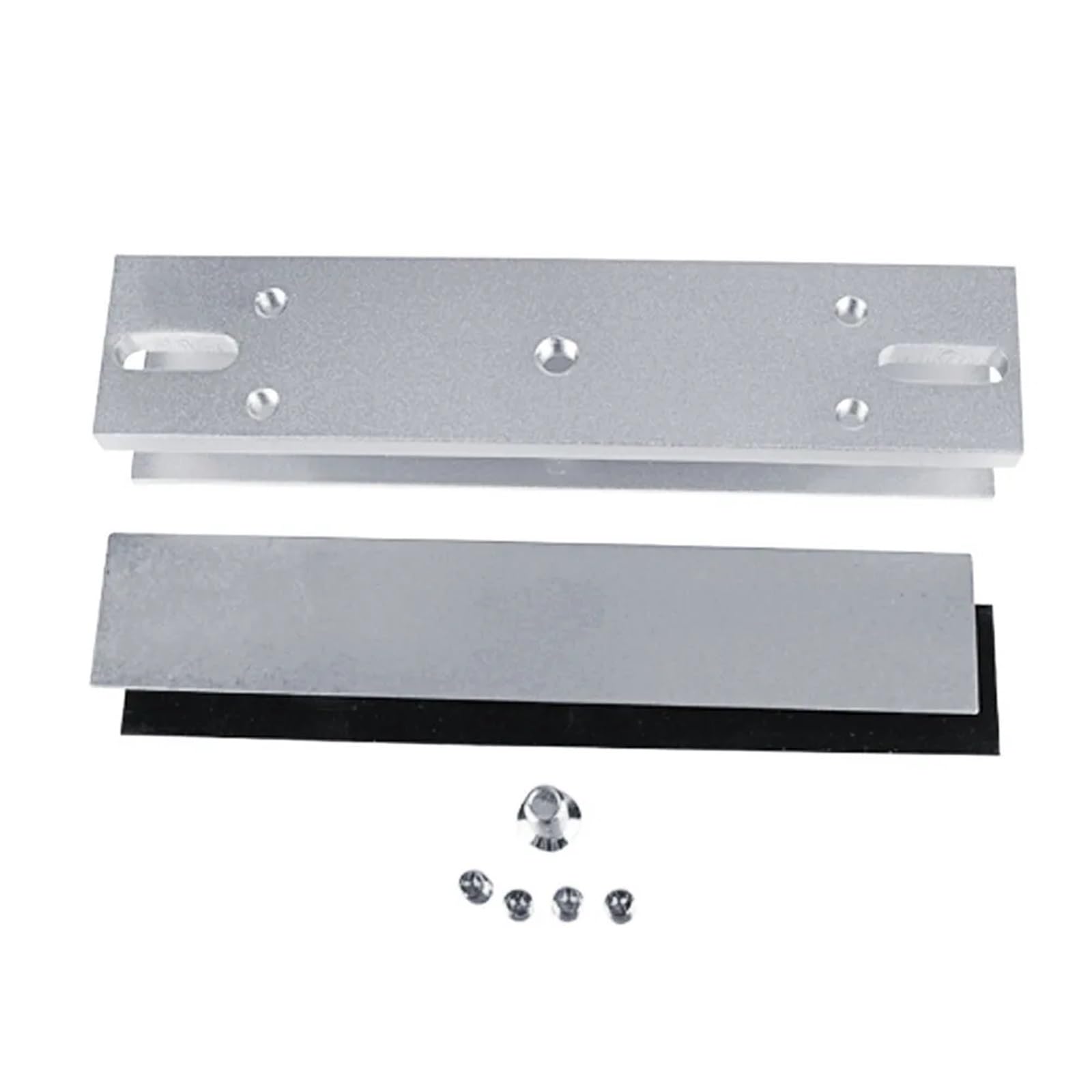 Cerradura magnética de 180 KG/280 KG con soporte en forma de L/U/ZL for puerta de vidrio sin marco for de bloqueo de seguridad de control de acceso(180KG U)
