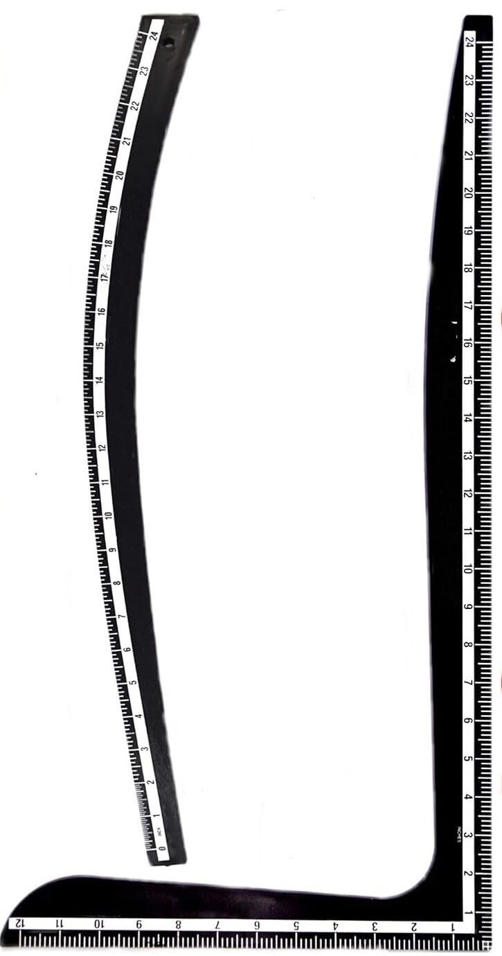 Worison Fashion Designing Tailoring 1pc Hip Curve and 1pc L scale Combo 24 inch Ruler