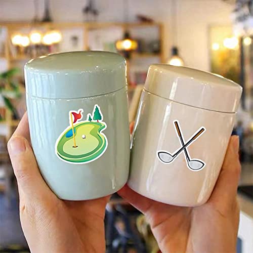 Autocollants de Golf | 50Pcs Décalques Vinyle Imperméables pour Bouteilles d'Eau, Ordinateurs Portables, Valises, Tasses, Téléphones Portables, Skateboards, Guitares – vue 7
