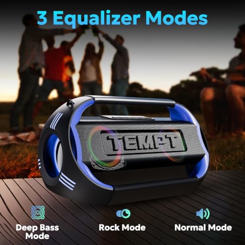 Image of TEMPT Boombuddy Bluetooth Wireless Speaker 120W 18hrs 3 EQ (Blue)