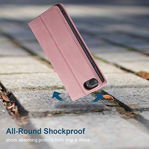 Japezop Iphone 7 Plus/8 Plus Case,Iphone 7 Plus/8 Plus Wallet Case For Women With [Rfid Blocking] Credit Card Holder, Leather Flip Book Phone Case Cover For Iphone 7 Plus/8 Plus 5.5 Inch(Pink) #TOP4
