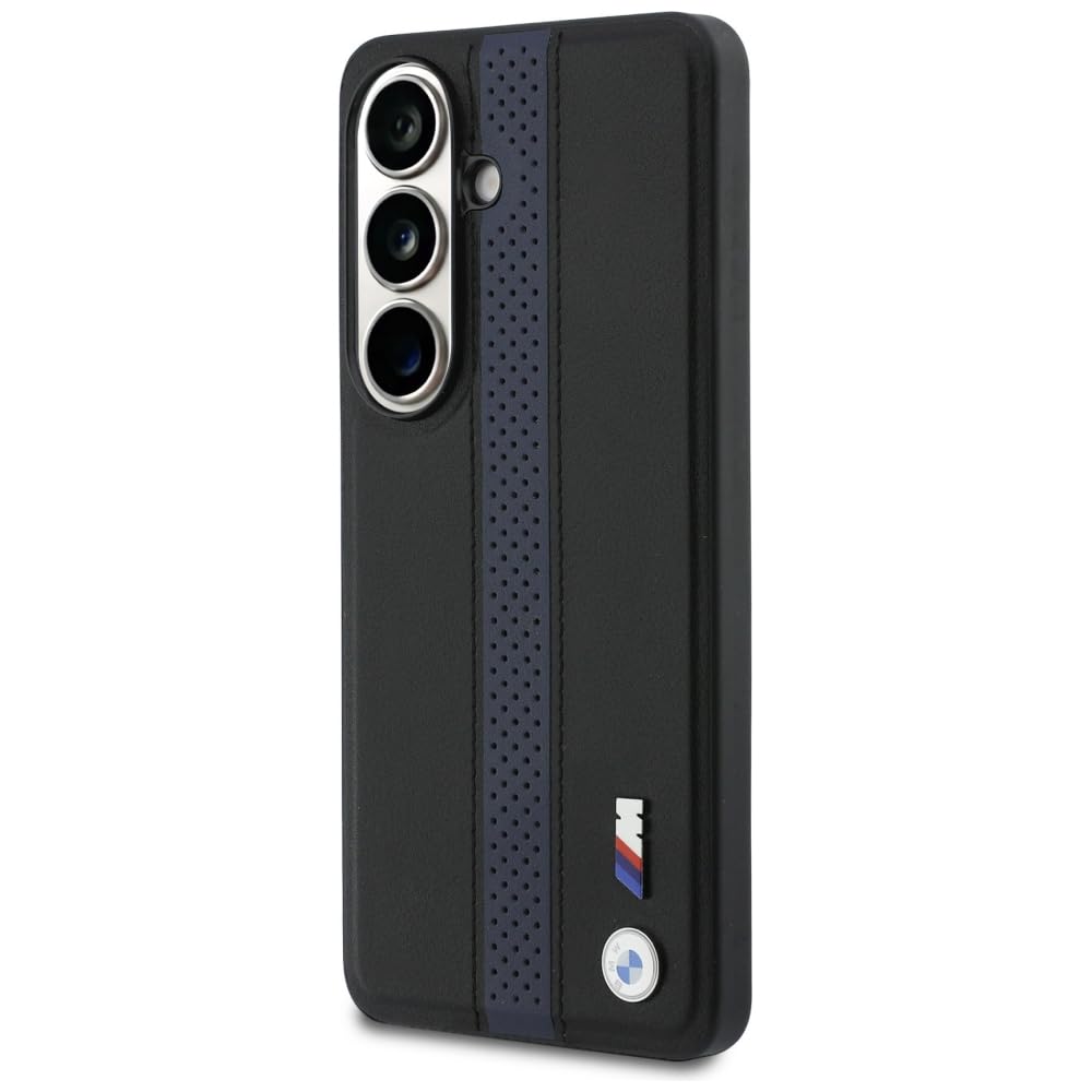 CG MOBILE BMW perforowane paski logo kompatybilne z MagSafe etui do iPhone Samsung Galaxy S26 (niebieskie)