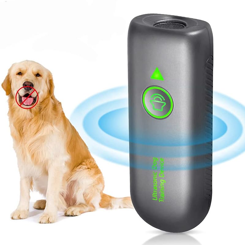 Dispositivo anti abbaio per addestramento del comportamento del cane, a frequenza variabile, deterrente per la corteccia del cane, 16,4 m, efficace gamma di controllo, 100% sicuro per interni