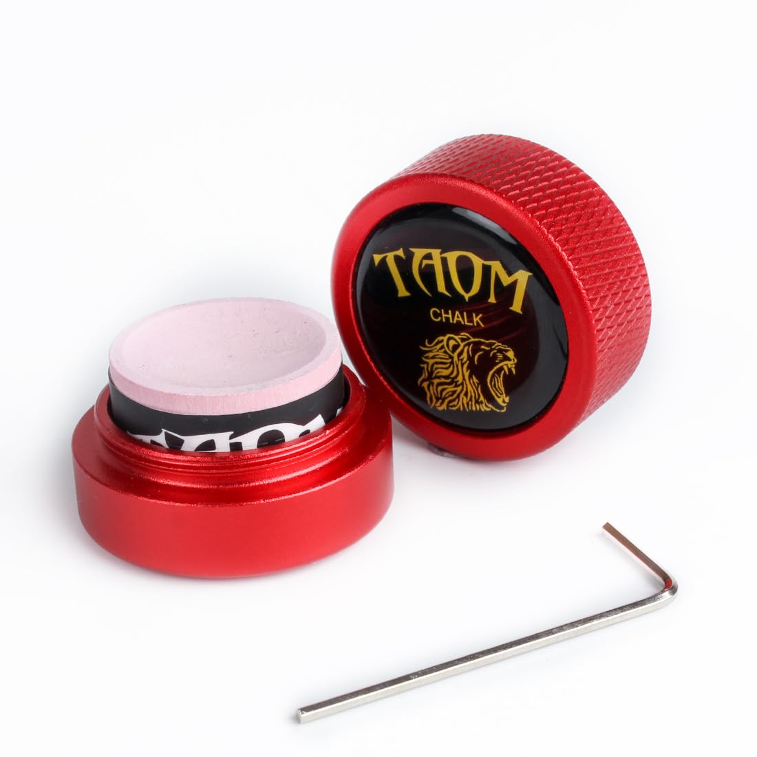 TAOM Pool Chalk Holder Round Shaped Practical Tool Billiards Accessories Magnetic Mini Chalk Tip Case Container Round Box Billiards
