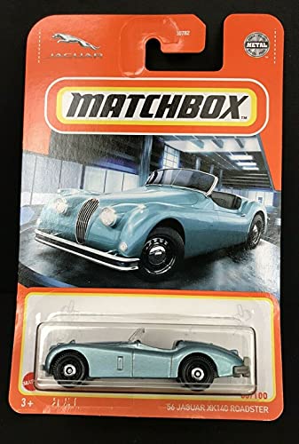 Matchbox 2018 MBX Road Trip 3/35 - '56 Jaguar XK140 Roadster miniatura 1