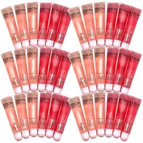 Cherimoya MAX Makeup Clear Lip Polish bulk (36 Pieces) Peach/Strawberry Cover