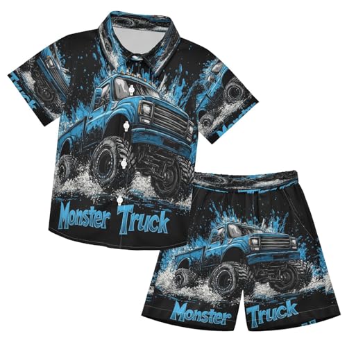 Image of Boccsty Red Strawberry Boy Summer Shorts Sets Hawaiian Toddler Boys T-Shirt & Pants 2 Pcs 3T-10T