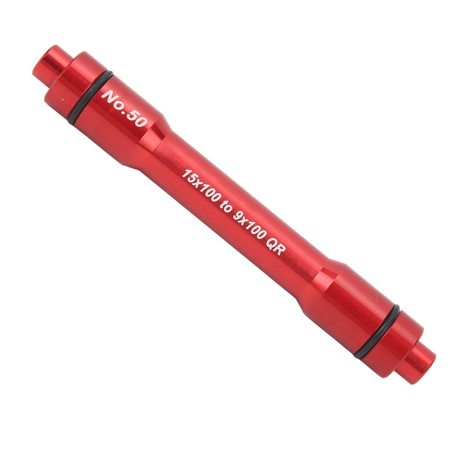 Piasta z osią przelotową, łatwy montaż i demontaż Lekki Adapter QR do Roweru Szerokie Zastosowanie Stop Aluminium Kompaktowy 15x100 Mm do 9x100 Mm do Domu (czerwony)