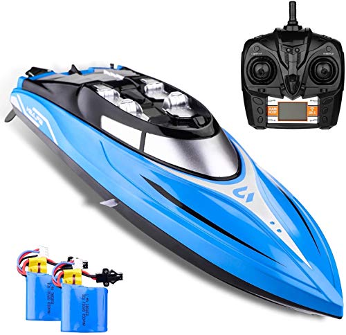 SkyCo Rc Boat 2.4GHz High Speed Remote Control Electric RC Racing Boats Toy for Kids Men Girls Adults Pool Lake Outdoor Use Bonus Extra Battery