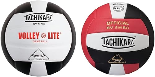 Miniatura 7 de Tachikara SVMNC balón de vóley liviano (blanconegro)