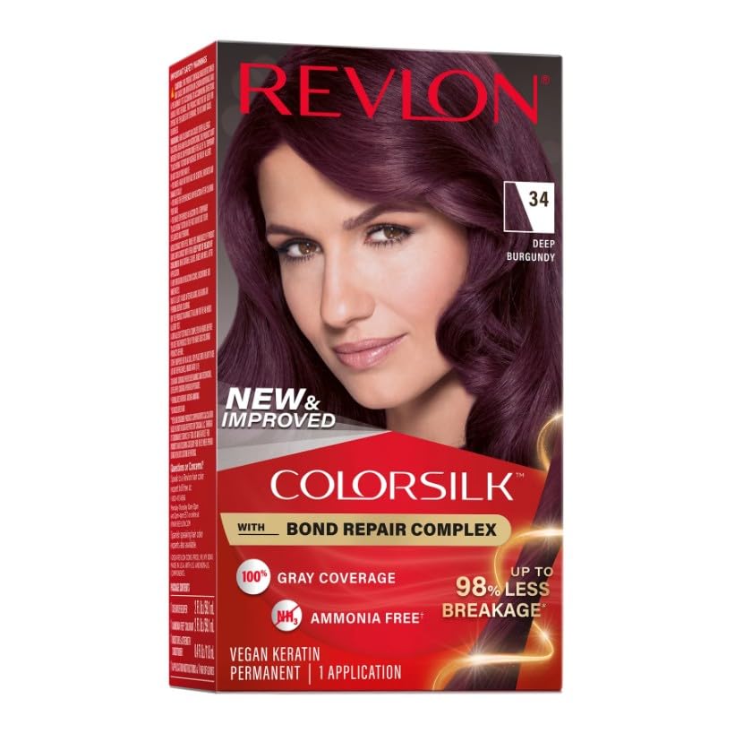 Revlon Colorsilk #34 Deep Burgundy Pack de 3 miniatura 2