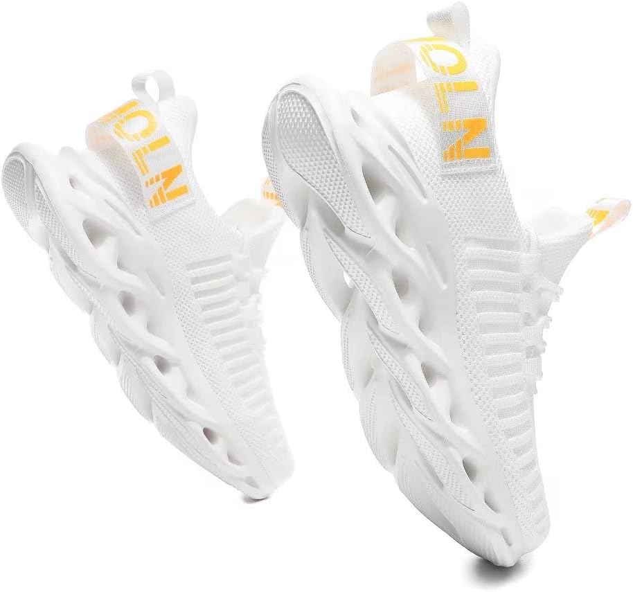 Jakcuz Women's Lace Up Walking Shoes Breathable Ultra Lightweight Sport Casual Ladies Girls Fashion Platform Sneakers - Image 2