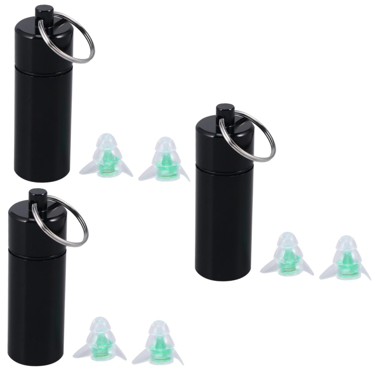 FRCOLOR 3stücke Musikfilter Ohrstöpsel Für Schlaf Und Lärmschutz Bequeme Hochgradige Geräuschreduzierung Mit Aluminiumflasche Grün Für Reisen Studium Und Ruhigen Schlaf