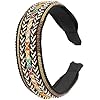 MINACHI Bohemian Wide-brimmed Embroidered Ethnic Brocade Hairband, All-match Face, Hair Accessories, Ethnic Style for Women