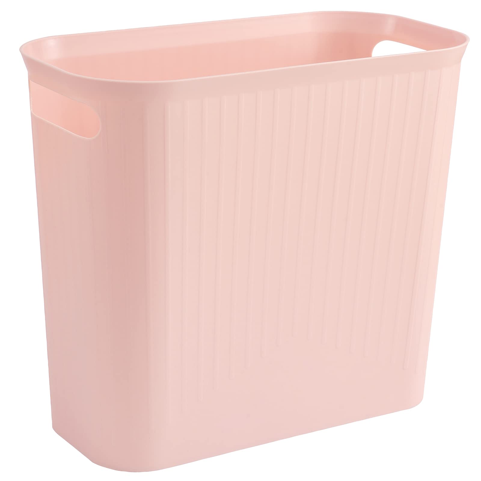 rejomiik Small Trash Can, 3.5 Gallon Garbage Can Slim Waste Basket Plastic Trash Bin Container with Handles for Bathroom, Bedroom, Office, Home, Dorm
