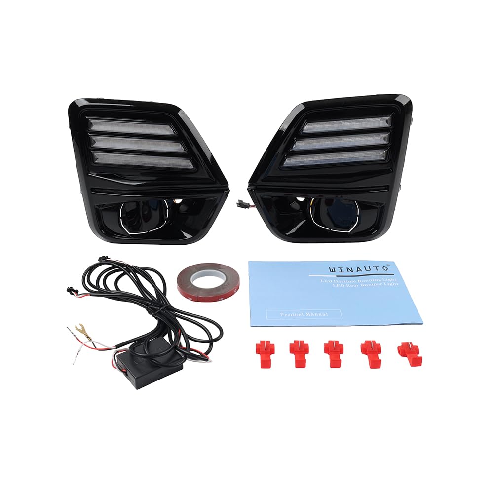 Cnfang4 Fog Lamp Turn Signal Daytime Running Lights 1 Pair for Chevrolet Colorado 2023-24 ABS