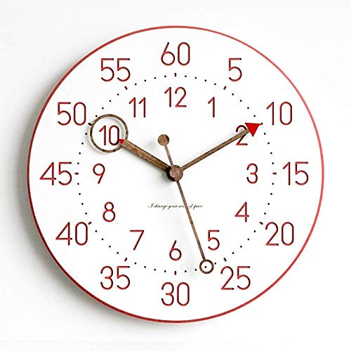 Horloge d'étude moderne et ronde pour aménager un espace de travail