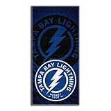 NHL Tampa Bay Lightning Emblem Beach Towel, 28 x 58-Inch