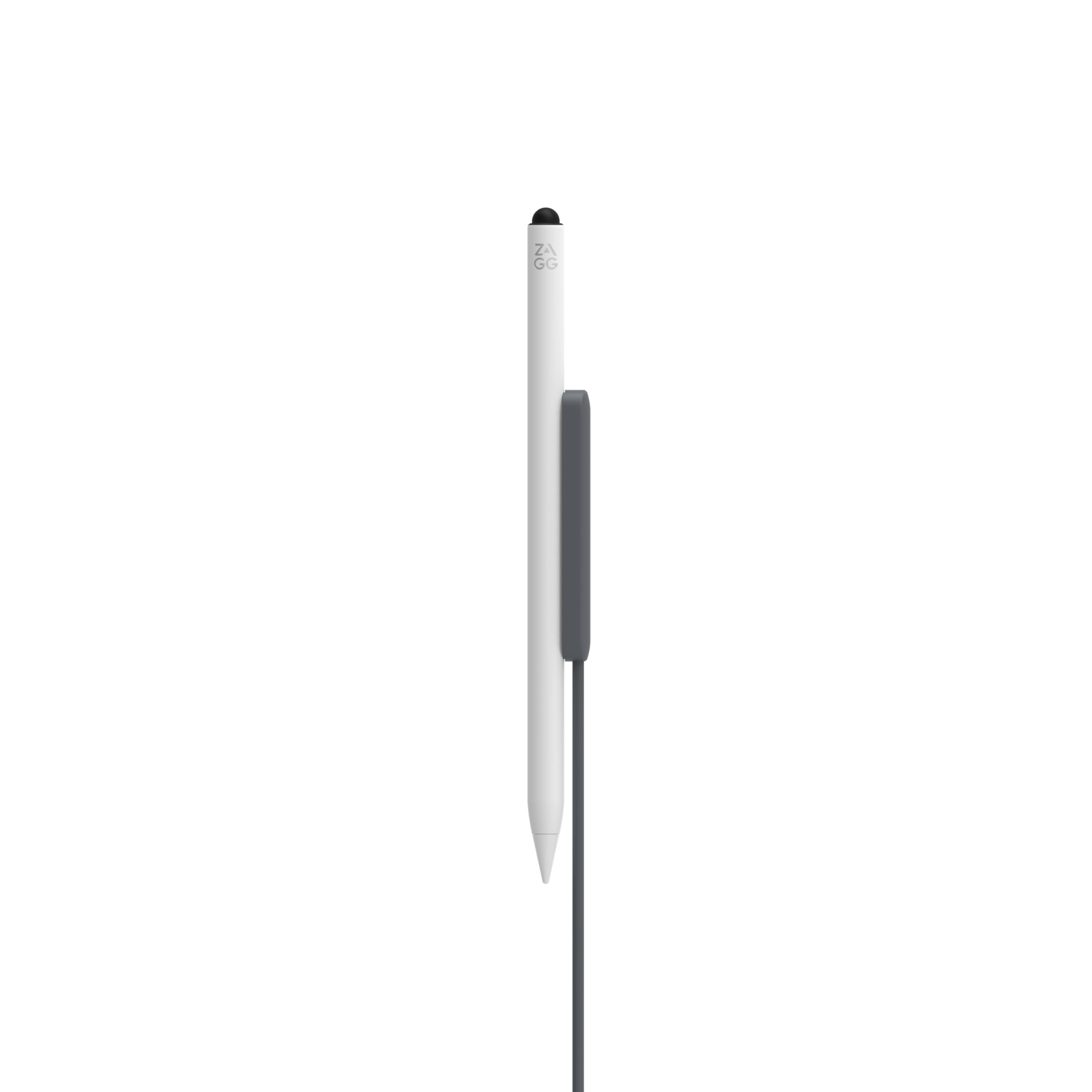 ZAGG Pro Stylus 2 iPad Pen, Chargement sans Fil, Fixation magnétique, Pointe remplaçable, Longue durée de Vie de la Batterie (Blanc)