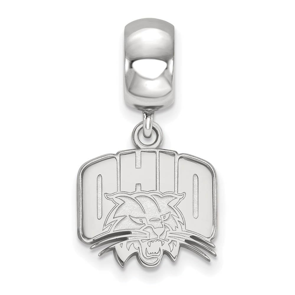 LogoArt Sterling Silver Ohio University Small Bead Charm Dangle