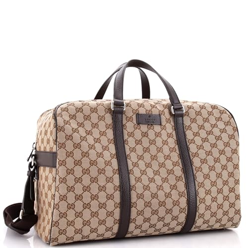 Gucci Pre-Loved Original GG Supreme Canvas Carry On Duffle, Brown