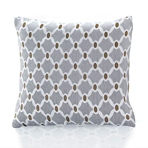 CCC online Berkeley Multicolor Chenilla Funda de Cojín   Plateado, 22