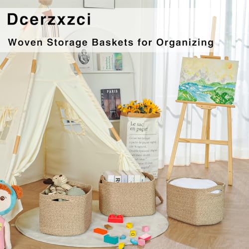 Woven Cotton Rope Storage Baskets