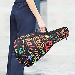 Housse pour ukulélé Hello différentes langues imprimées 10 mm d’épaisseur rembourrage éponge 53,3 cm sac de transport… - Les Beatles, Paul McCartney, John Lennon, RIngo Starr, George Harrison Housse pour ukulélé Hello différentes langues imprimées 10 mm d'épaisseur rembourrage éponge 53,3 cm sac de transport… – Image 6