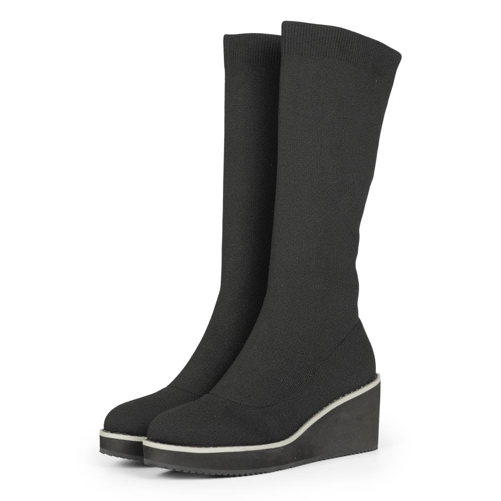 GIOSEPPO PERINTON, Women's Boots, Black, 39 EU, Black/White, 7 UK