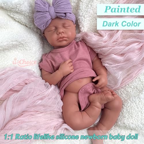 Muñeca Reborn de Silicona Realista 20 pulgadas miniatura 4