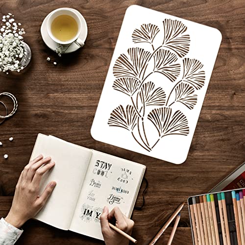 FINGERINSPIRE Stencil a forma di foglie di ginkgo