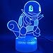 Produktbild 3D Optische LED Nachttischlampe Spiel Pokemon Go Squirtle Figur Büroraumdekoration Nachttischlampe Coole Kinder Geschenk Kinder Nachtlicht