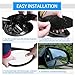 TOP-VIGOR 1-Pack Right Passenger Side Heated Mirror Glass, Compatible with 2009-2016 Volkswagen CC, Eos, Passat, Convex Mirror with Backing Plate